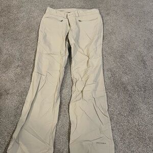 Columbia Light Beige Outdoor Pants with Contrast Waistband